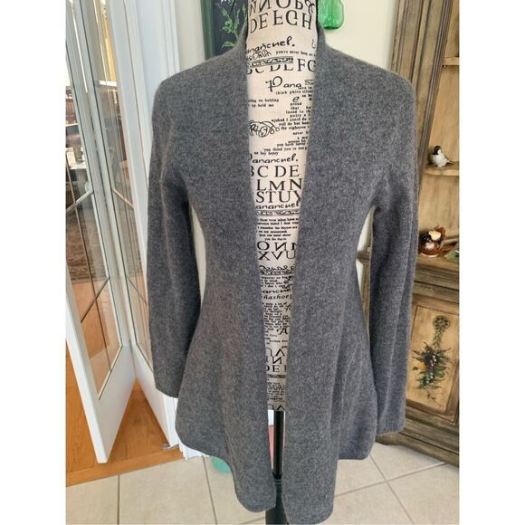 41 Hawthorn Cashmere Sweater Gray Open - Picture 8 of 8